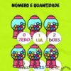 Número e Quantidade- Chiclete
