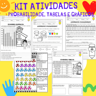 Kit Atividades probabilidade, tabelas e gráficos