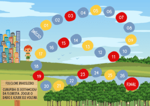 jogo tabuleiro folclore Curupira