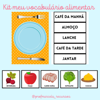Kit meu vocabulário alimentar