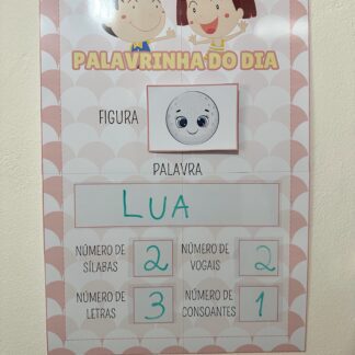 Cartaz Palavrinha do Dia