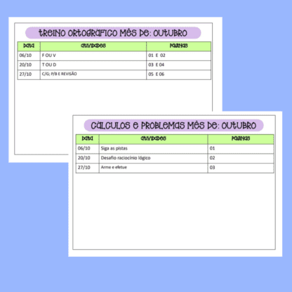 Combo Projetos mensais treino ortográfico e cálculos e problemas - Image 118