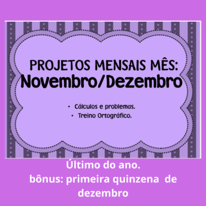 Combo Projetos mensais treino ortográfico e cálculos e problemas - Image 126