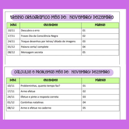 Combo Projetos mensais treino ortográfico e cálculos e problemas - Image 124