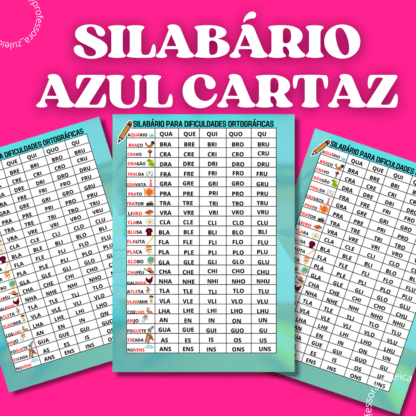 CARTAZ DAS SILÁBAS COMPLEXAS