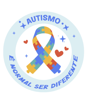 Símbolo Autismo para adesivo, crachá - diversos