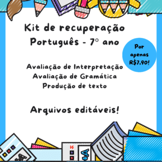 Kit de Recuperação de Português - 7º ano