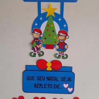 Placa natalina de acolhida