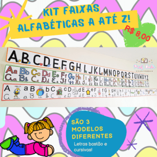 Kit faixas alfabéticas de A a Z