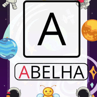ALFABETO DE PAREDE ASTRONAUTA