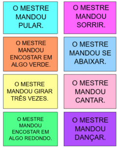 Fichas O Mestre Mandou