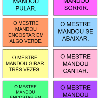 Fichas O Mestre Mandou