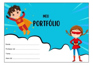 CAPA PARA PORTÓLIO SUPER HEROIS