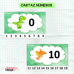 Cartaz números 0-100 🦖 🦕