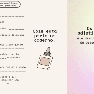 Folder dos Adjetivos: descrição de pessoas
