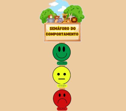 Semáforo do comportamento temático do safari