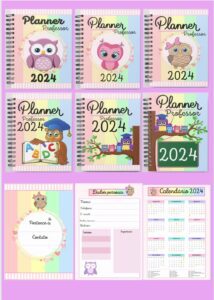 Planner 2024 do professor corujinha