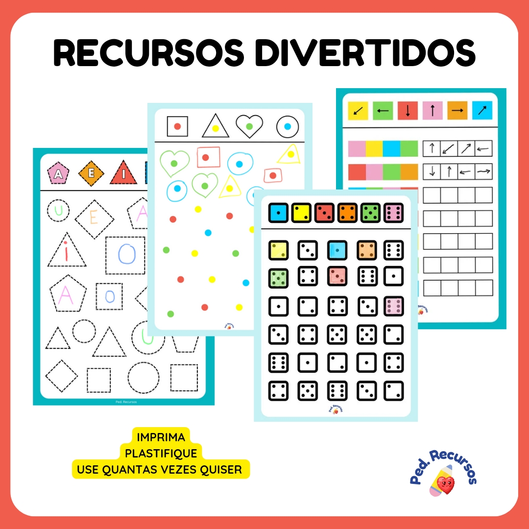 Atividades lúdicas para imprimir.