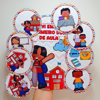 História na luva - Davi em seu primeiro dia de aula