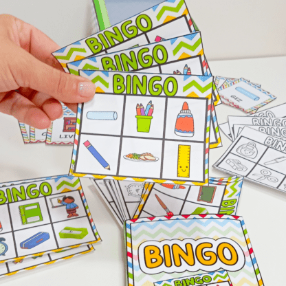 Bingo O QUE TEM NA ESCOLA