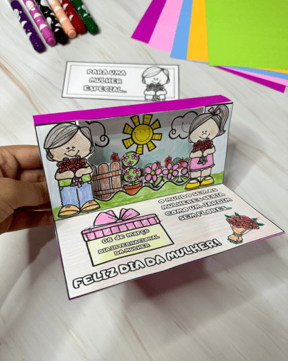 Cartão Dia da Mulher - Jardim 3D - Image 6