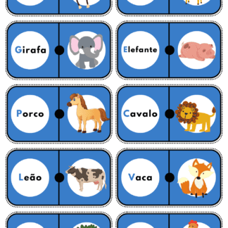 Jogo: Dominó dos Animais