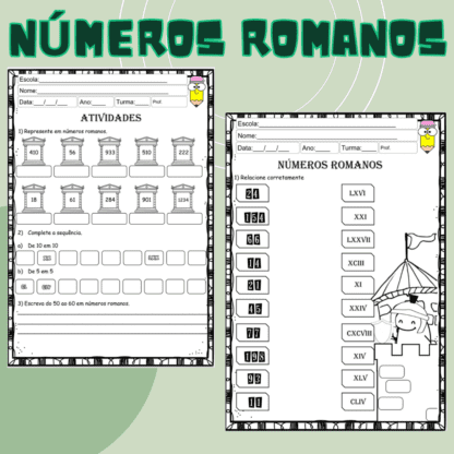 Kit Números Romanos atividades - Image 3