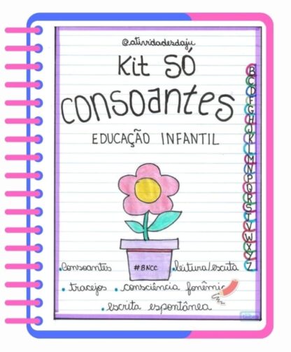 CADERNO SÓ CONSOANTES EDUCAÇÃO INFANTIL