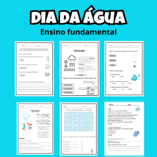 Atividade dia da água ensino fundamental
