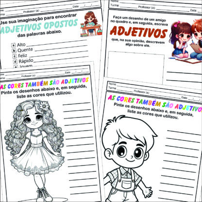 PACOTE DE ATIVIDADES SOBRE ADJETIVOS - Image 7