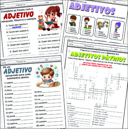 PACOTE DE ATIVIDADES SOBRE ADJETIVOS - Image 5