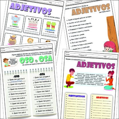 PACOTE DE ATIVIDADES SOBRE ADJETIVOS - Image 3