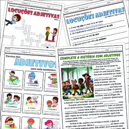 PACOTE DE ATIVIDADES SOBRE ADJETIVOS - Image 2