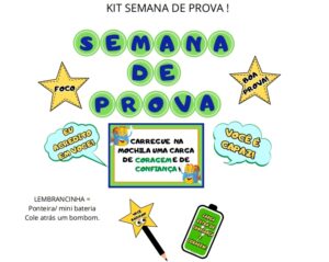 Kit semana de prova