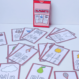 Flasch cards do alfabeto 4 tipos de letras