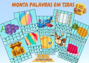 MONTA PALAVRAS EM TIRAS