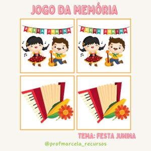 Jogo da memória festa junina