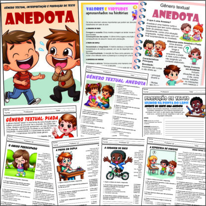 Anedota: Gênero Textual, interpretação de texto e produção textual