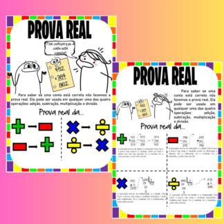 Prova real conceito para o caderno e atividades