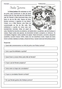 Leitura + Interpretação Festa Junina