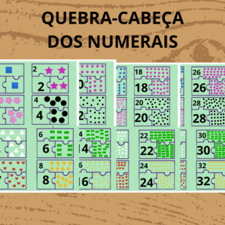 QUEBRA-CABEÇA DOS NUMERAIS DO 1 AO 32