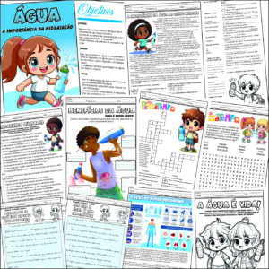 Kit de atividades sobre a Importância da água no corpo humano