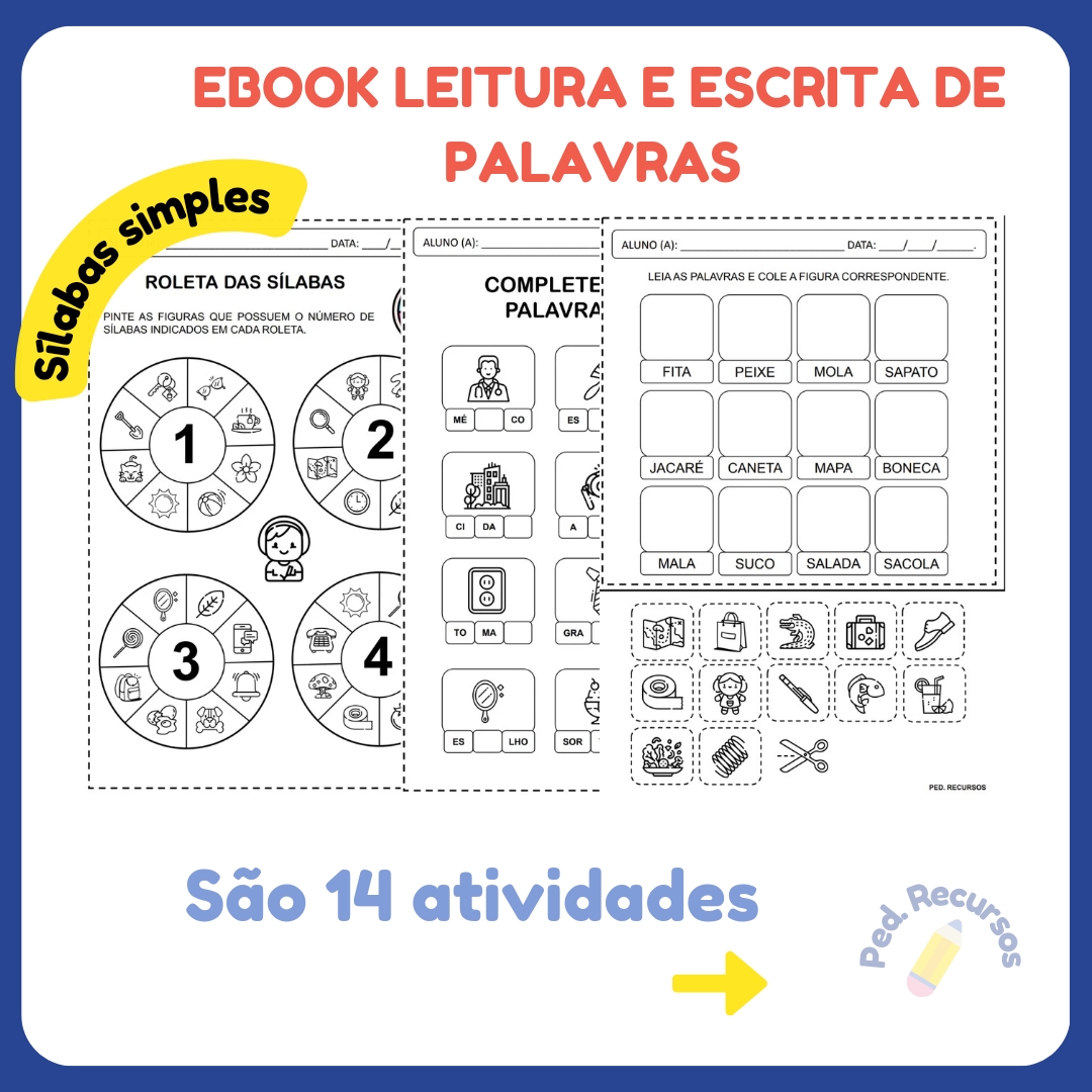 Apostila de atividades para a alfabetização