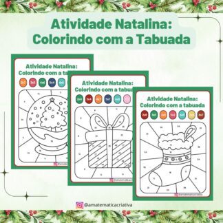 Atividade Natalina: Colorindo com a Tabuada