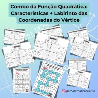 Combo da Função Quadrática: Características e Labirinto das coordenadas do vértice
