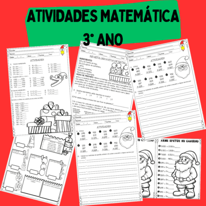 Mini combo Atividades Português e Matemática Natal 3º ano - Image 2