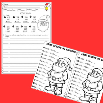 Mini combo Atividades Português e Matemática Natal 3º ano - Image 10