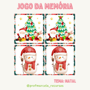 Jogo da memória natal