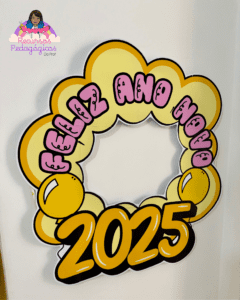 Decoração para Bambolê tema “Feliz 2025”