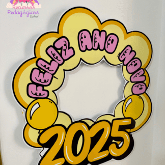 Decoração para Bambolê tema “Feliz 2025”